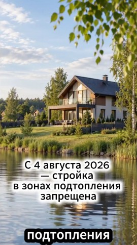 Строительство в зонах подтопления