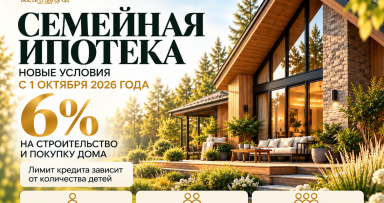 🏡   СЕМЕЙНАЯ ИПОТЕКА С 1 ОКТЯБРЯ: ЧТО ИЗМЕНИЛОСЬ ДЛЯ ИЖС?