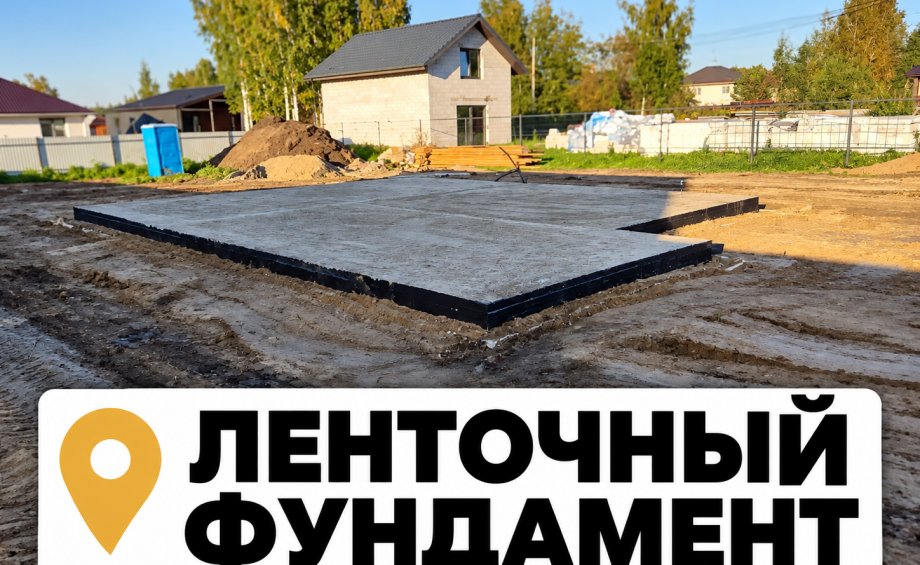 Ленточный фундамент